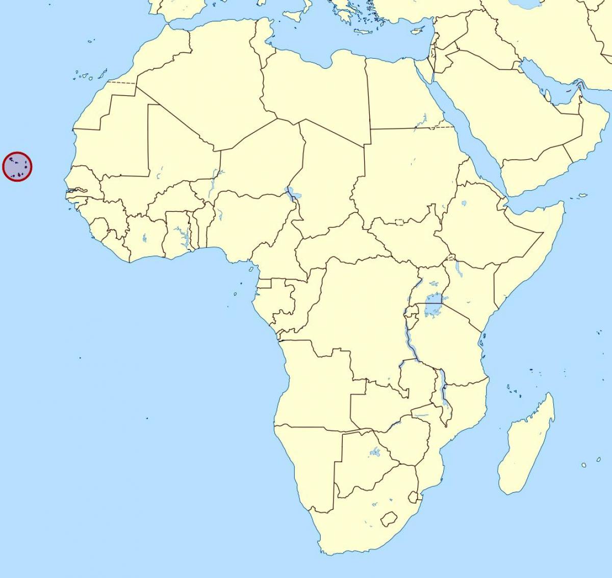 peta Cape Verde peta lokasi